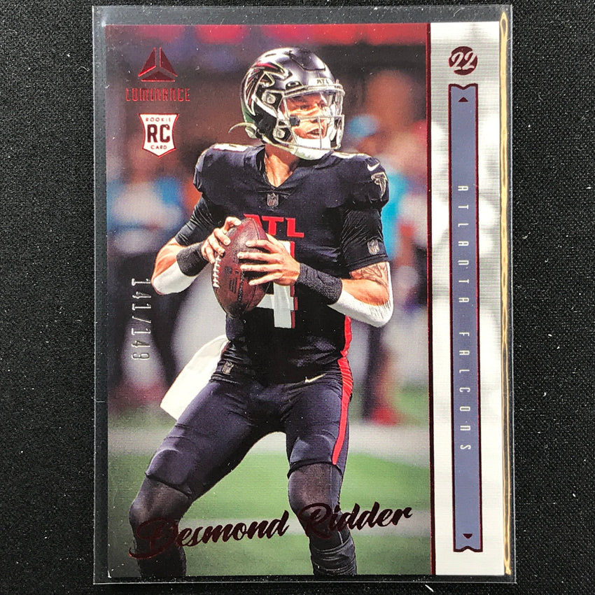 2022 Chronicles Desmond Ridder Luminance Update Vertical Rookies Red 141/149