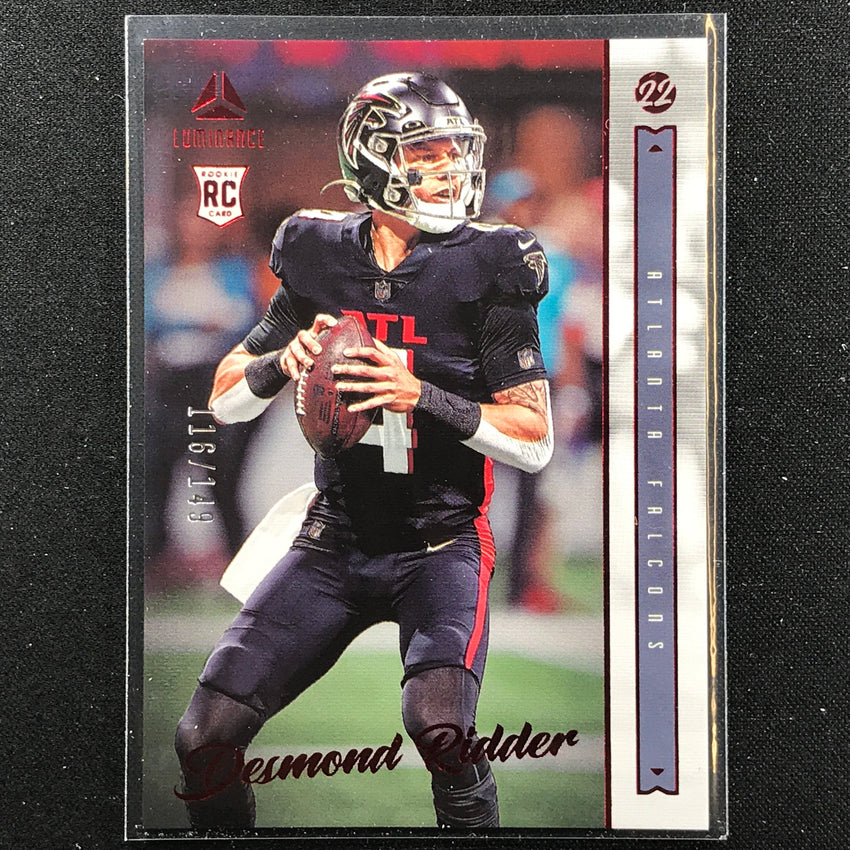 2022 Chronicles Desmond Ridder Luminance Update Vertical Rookies Red 116/149