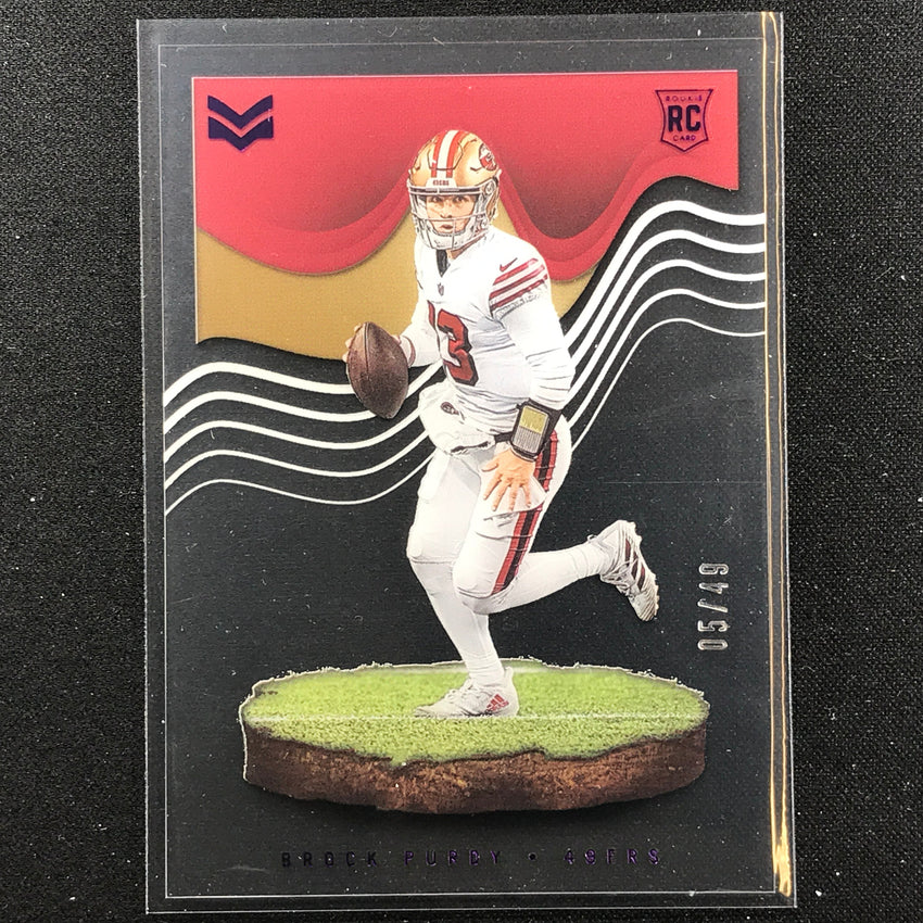 2022 Chronicles Brock Purdy Magnitude Rookie Purple 5/49