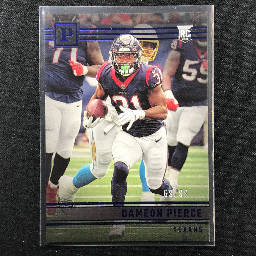 2022 Chronicles Dameon Pierce Panini Base Set Rookie Blue 69/99