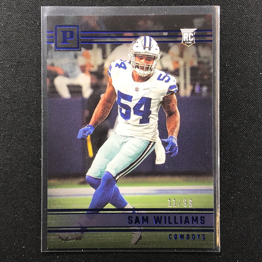 2022 Chronicles Sam Williams Panini Base Set Rookie Blue 11/99