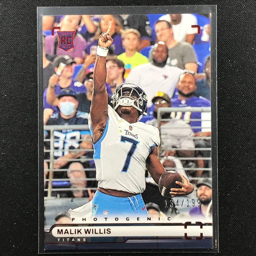 2022 Chronicles Malik Willis Photogenic Rookie Red 134/199