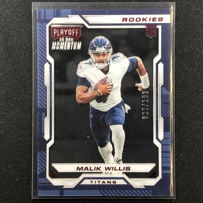2022 Chronicles Malik Willis Playoff Momentum Rookies Red 28/199