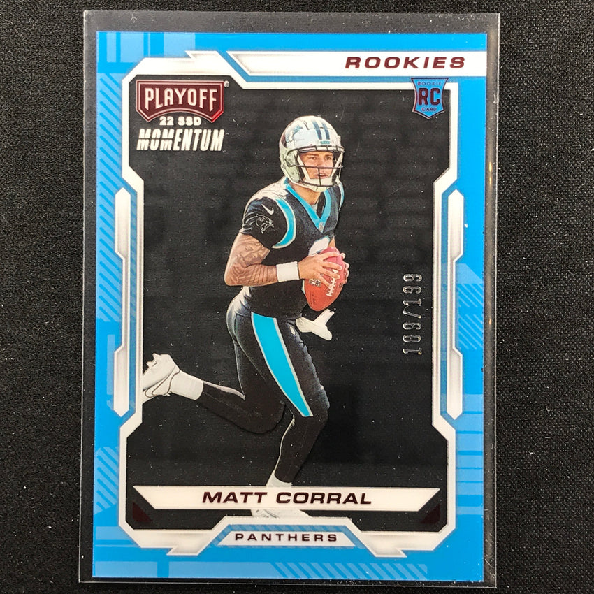 2022 Chronicles Matt Corrall Playoff Momentum Rookies Red 189/199