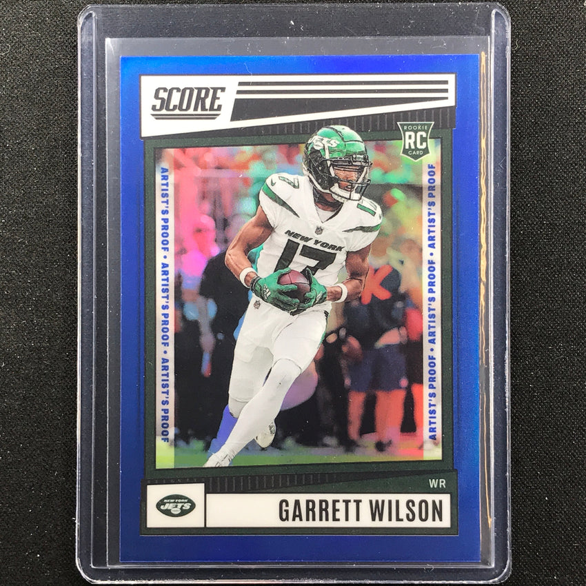 2022 Chronicles Garrett Wilson Score Premium Rookies Blue 35/35