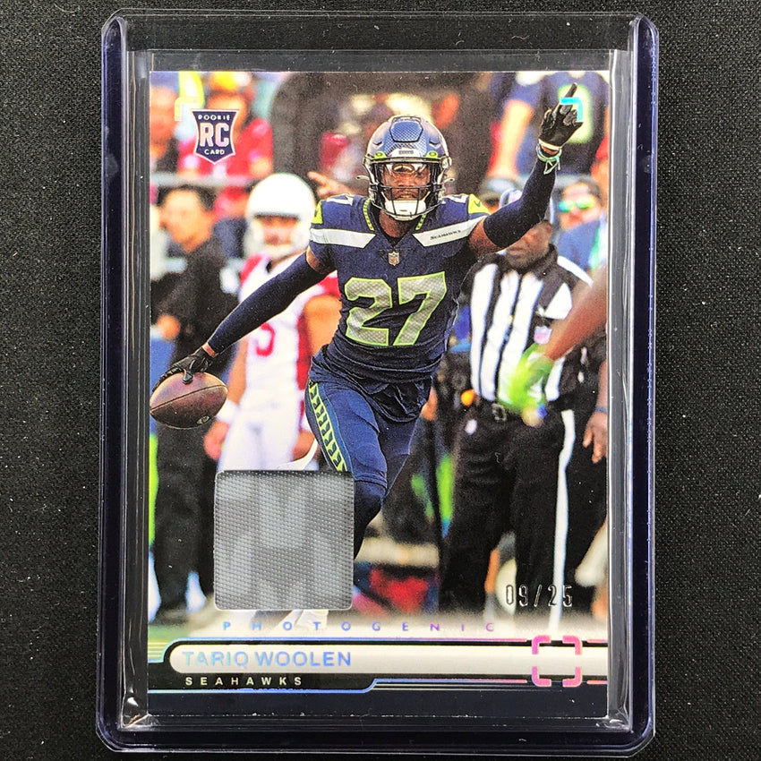 2022 Chronicles Tariq Woolen Photogenic Rookie Patch 9/25