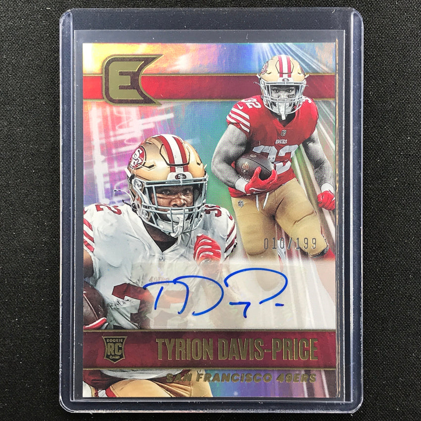 2022 Chronicles Tyrion Davis-price Essentials Rookie Auto 10/199