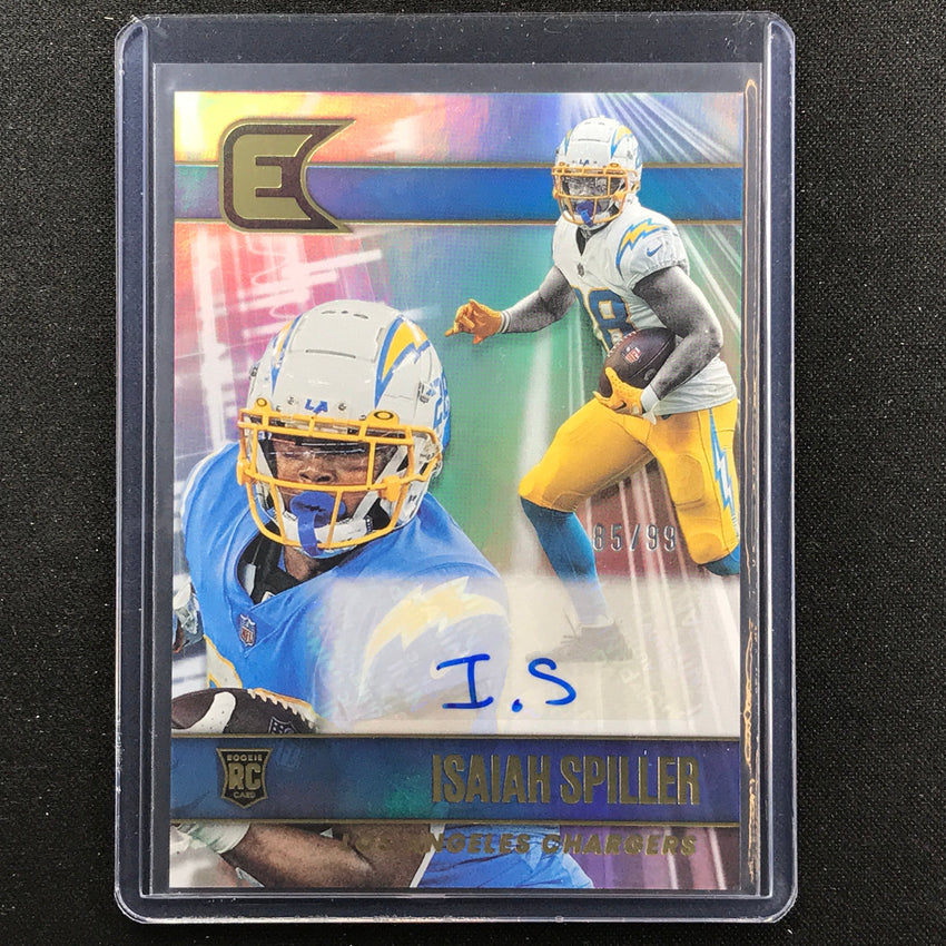 2022 Chronicles Isaiah Spiller Essentials Rookie Auto 85/99