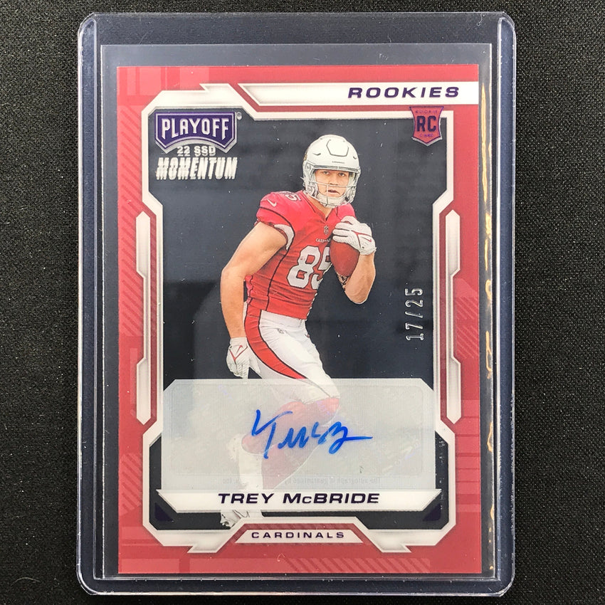 2022 Chronicles Trey Mcbride Playoff Rookie Auto Purple 17/25