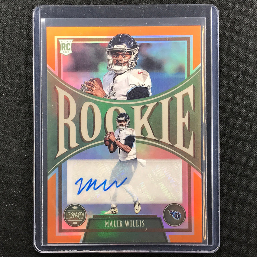2022 Chronicles Malik Willis Legacy Rookie Auto Orange 27/35