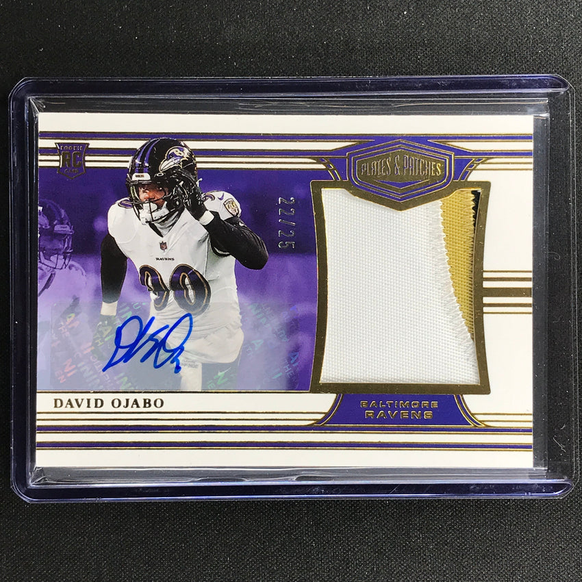2022 Chronicles David Ojabo Plates And Patches Rookie Patch Auto 22/25