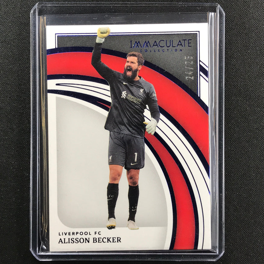 2022-23 Immaculate Alisson Becker Base Sapphire 24/25