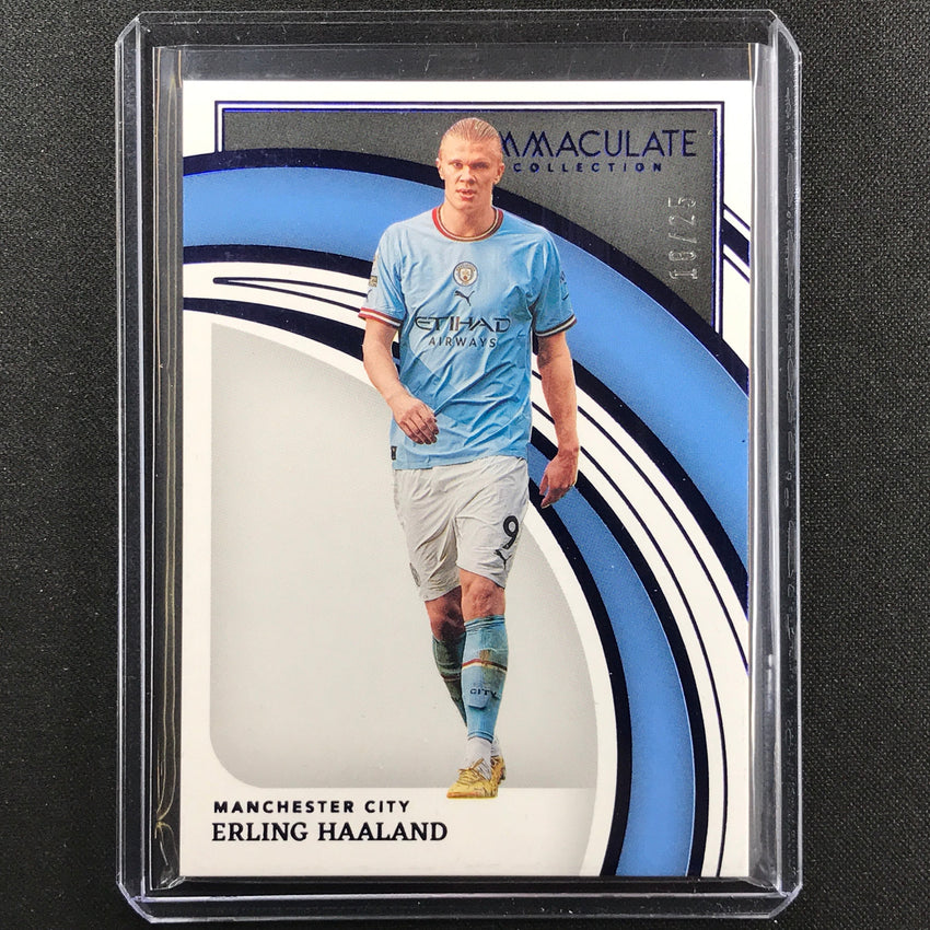 2022-23 Immaculate Erling Haaland Base Sapphire 18/25