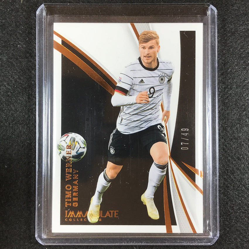 2021 Immaculate Timo Werner Base Bronze 7/49