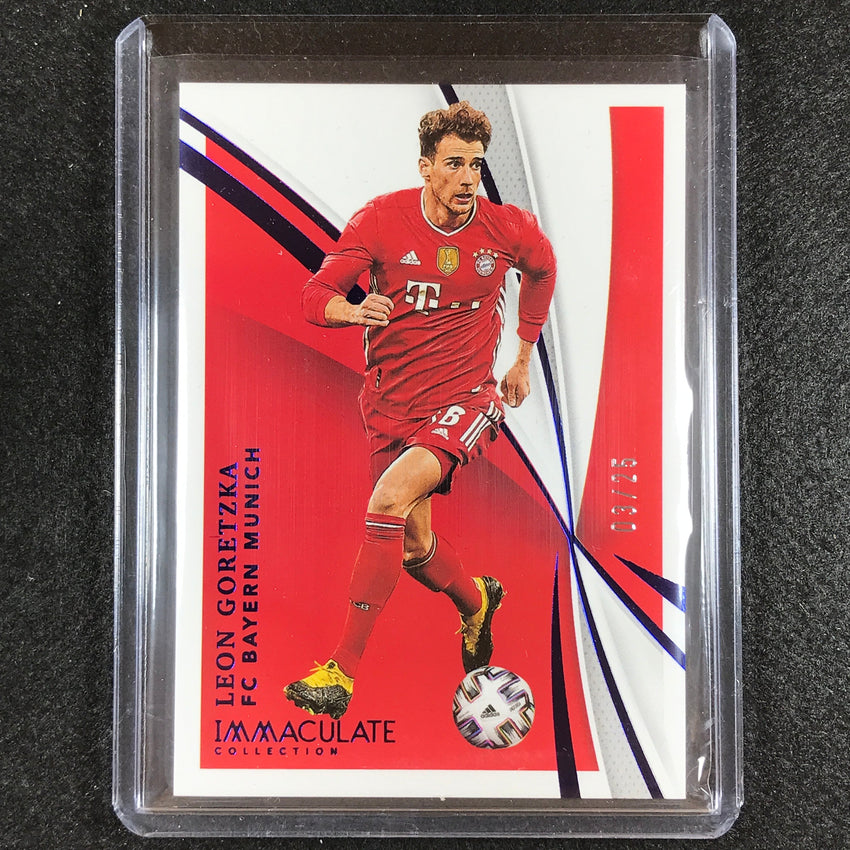 2021 Immaculate Leon Goretzka Base Sapphire 3/25