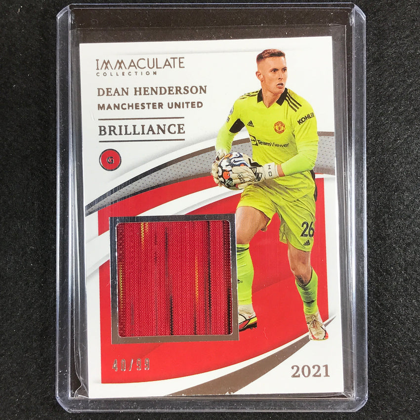 2021 Immaculate Dean Henderson Brilliance Jersey Relic Silver 40/99