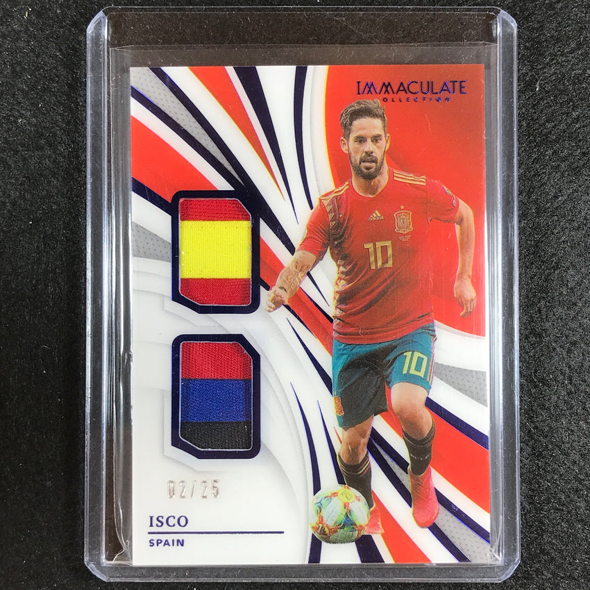 2021 Immaculate Isco Dual Patches Relic Sapphire 2/25