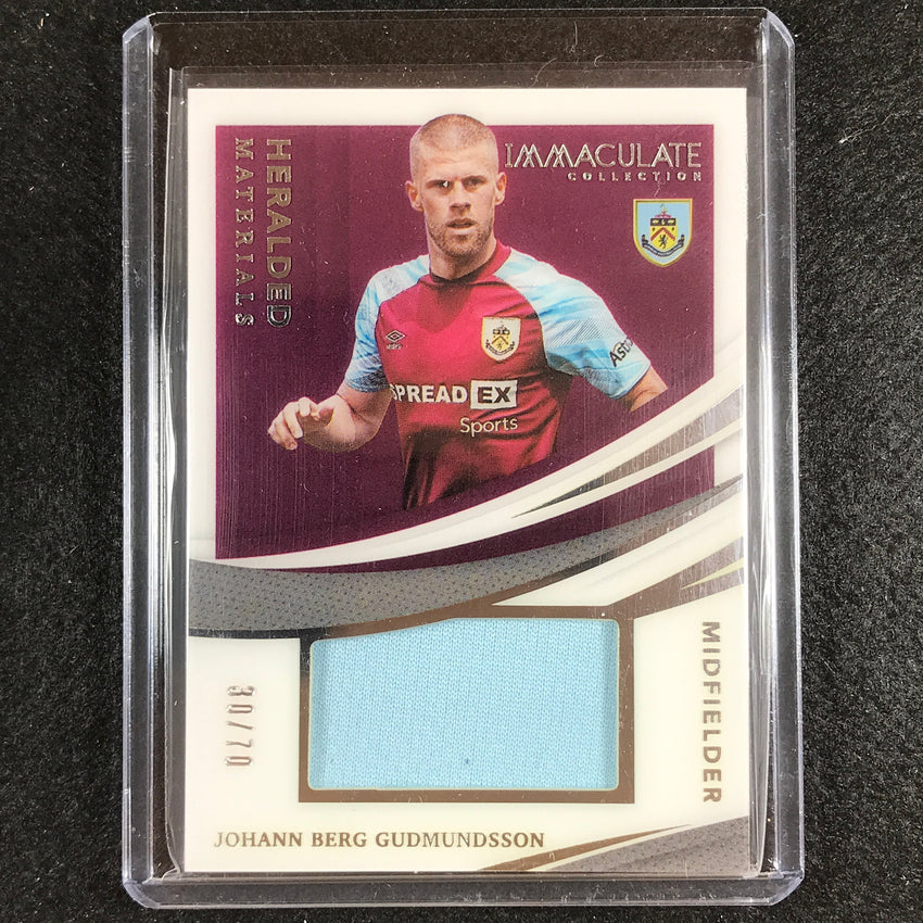 2021 Immaculate Johann Berg Gudmundsson Heralded Materials Relic Silver 30/70