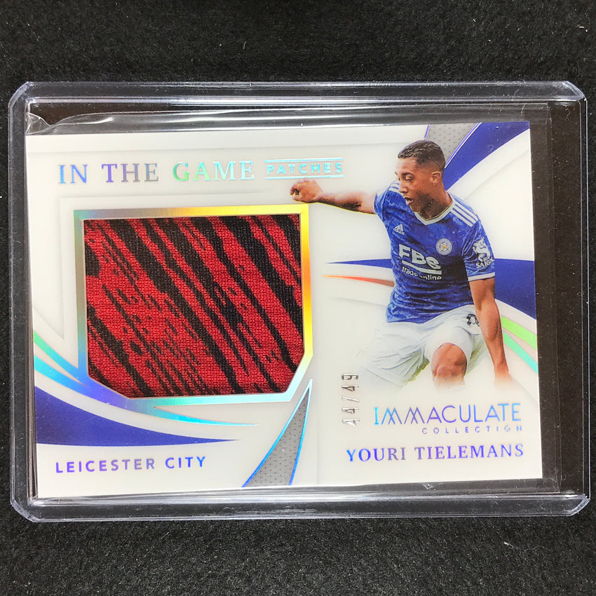 2021 Immaculate Youri Tielemans In The Game Patches Holo Silver 44/49
