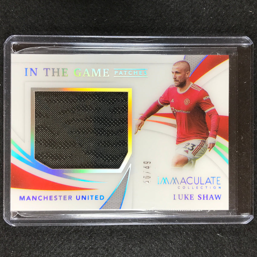 2021 Immaculate Luke Shaw In The Game Patches Holo Silver 40/49