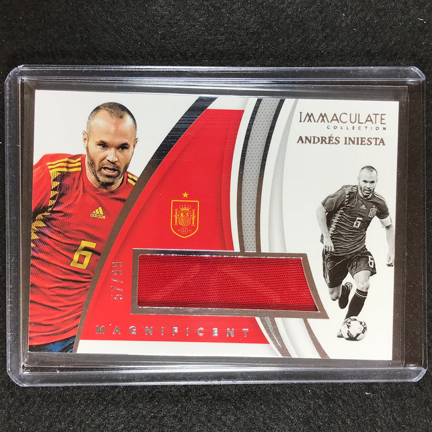 2021 Immaculate Andres Iniesta Magnificent Memorabilia Jersey Relic Silver 57/99