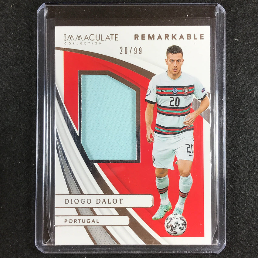 2021 Immaculate Diogo Dalot Remarkable Memorabilia Relic Silver 20/99