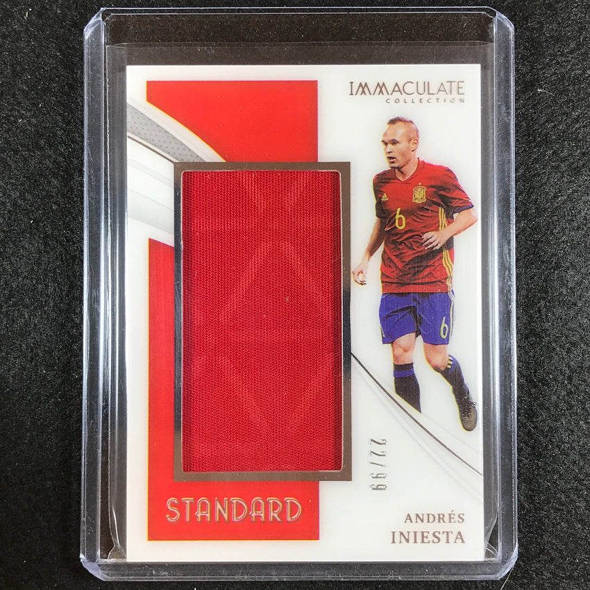 2021 Immaculate Andres Iniesta Standard Jersey Relic Silver 22/99