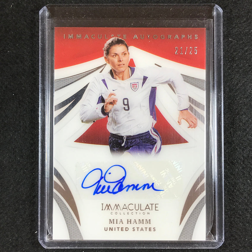2021 Immaculate Mia Hamm Immaculate Auto Acetate Silver 21/25