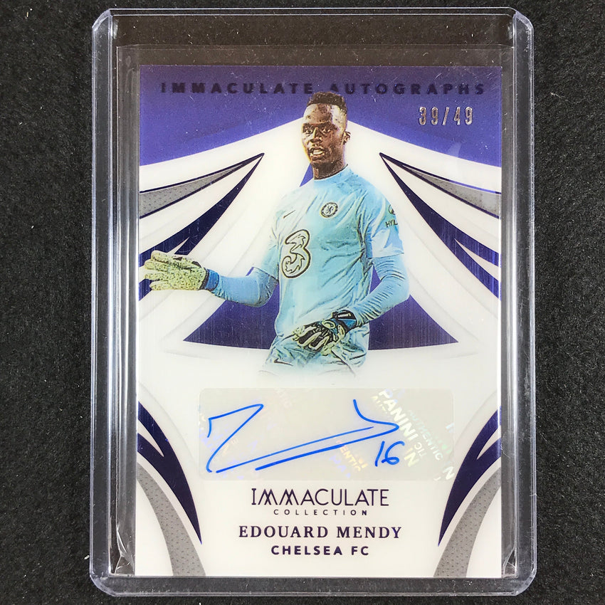 2021 Immaculate Edouard Mendy Immaculate Auto Acetate Sapphire 39/49