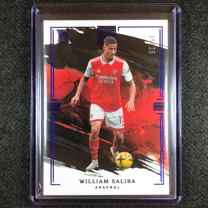 2022-23 Impeccable Epl William Saliba Base Sapphire 15/25