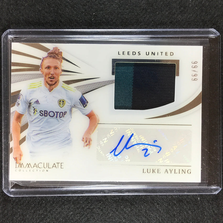 2021 Immaculate Luke Ayling Memorabilia Autographs Relic Auto Silver 99/99
