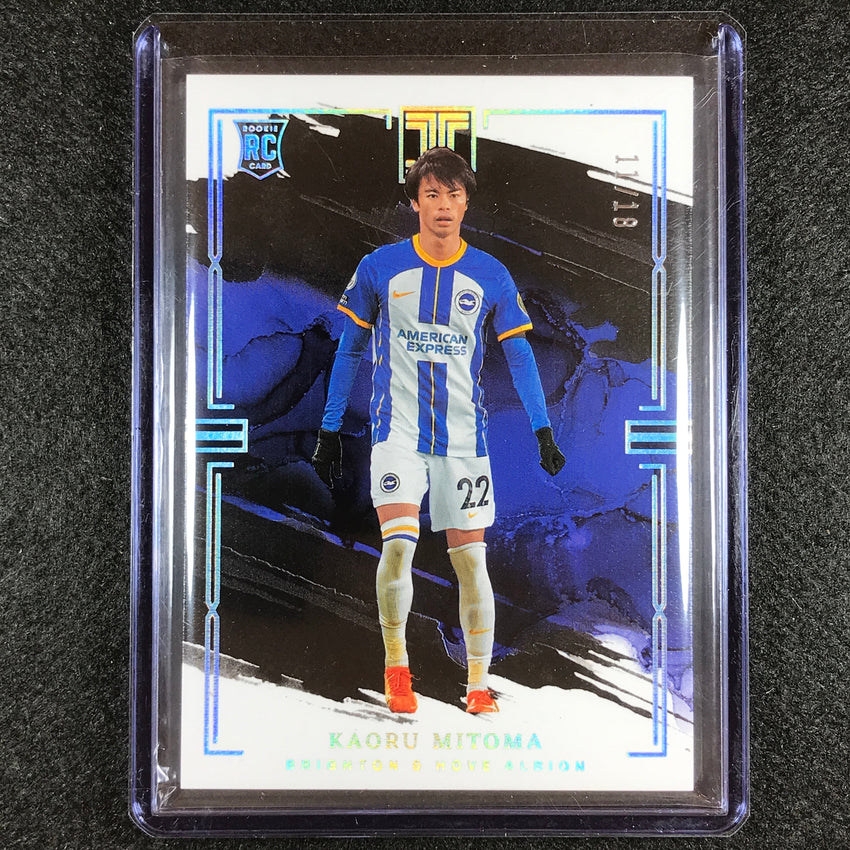 2022-23 Impeccable Epl Kaoru Mitoma Rookie Base Holo Silver 11/18