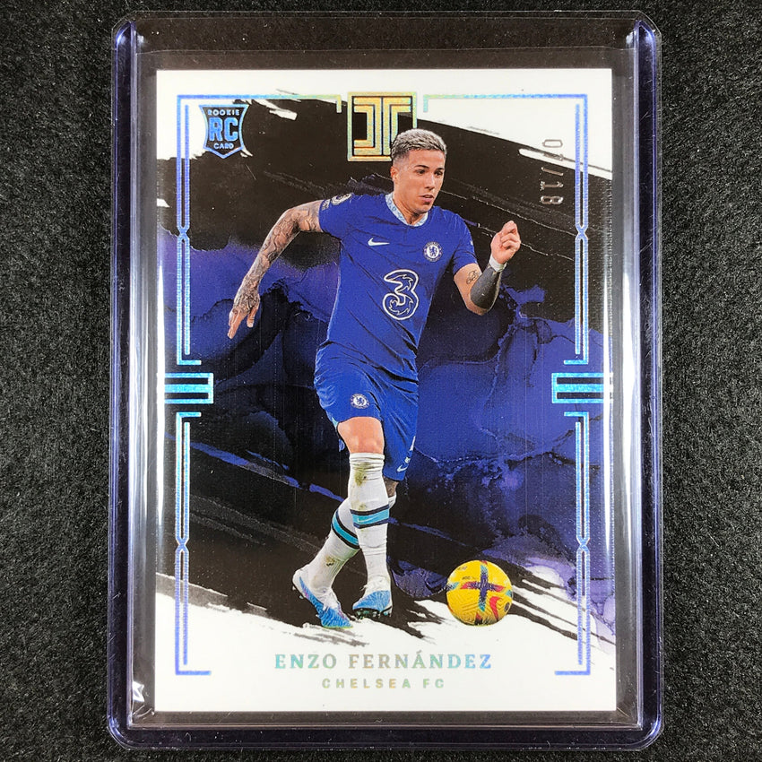 2022-23 Impeccable Epl Enzo Fernandez Rookie Base Holo Silver 7/18