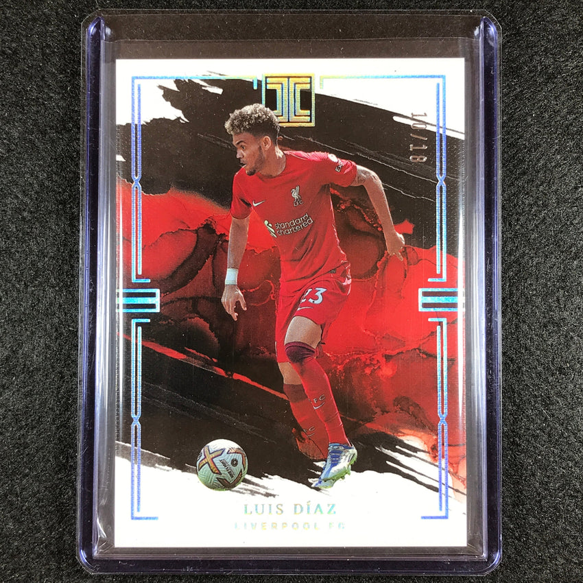 2022-23 Impeccable Epl Luis Diaz Base Holo Silver 10/18