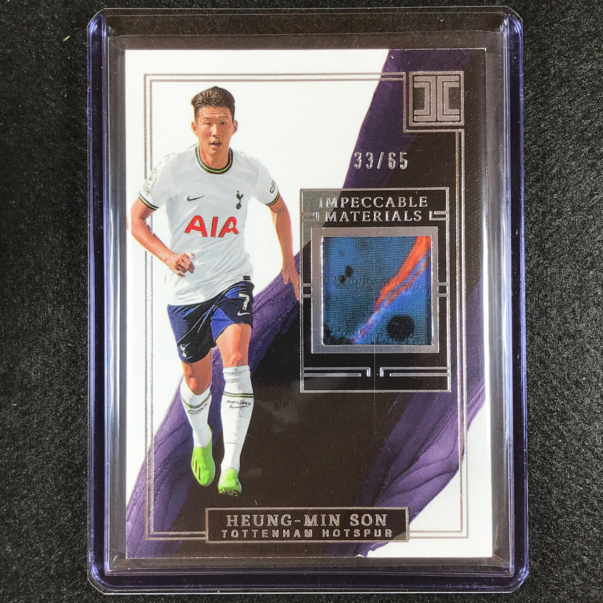 2022-23 Impeccable Epl Heung-min Son Materials Jersey Relic Silver 33/65