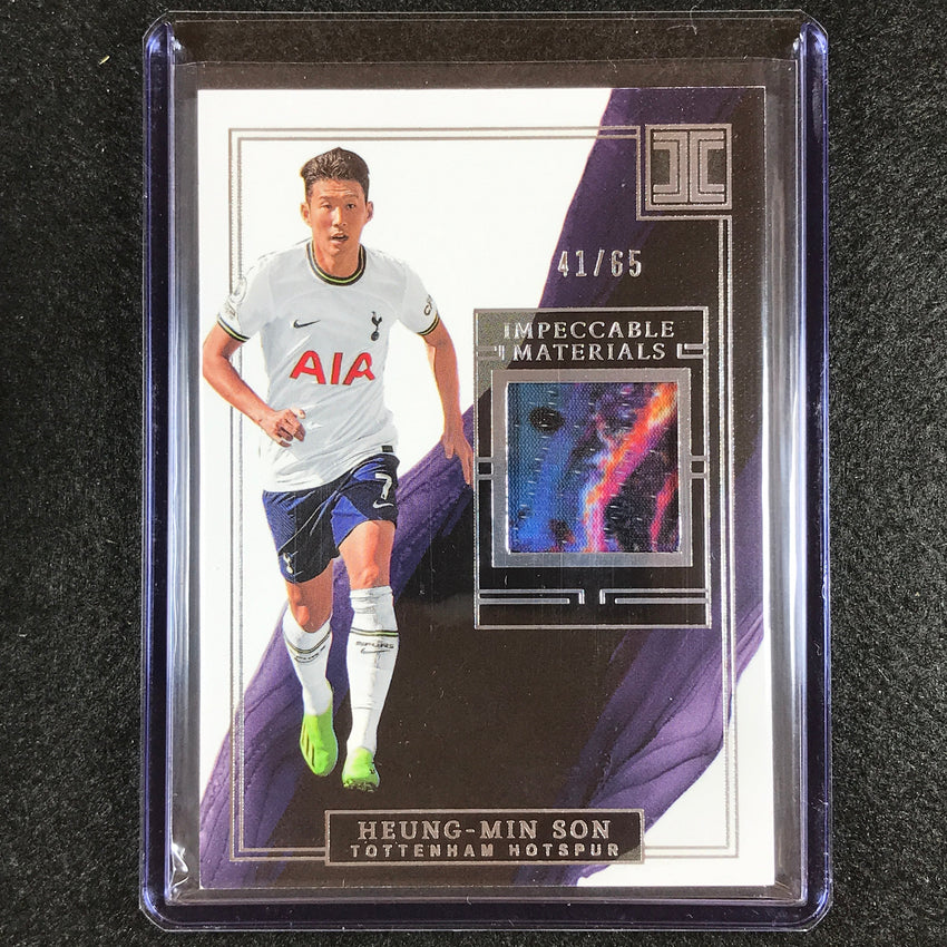 2022-23 Impeccable Epl Heung-min Son Materials Jersey Relic Silver 41/65