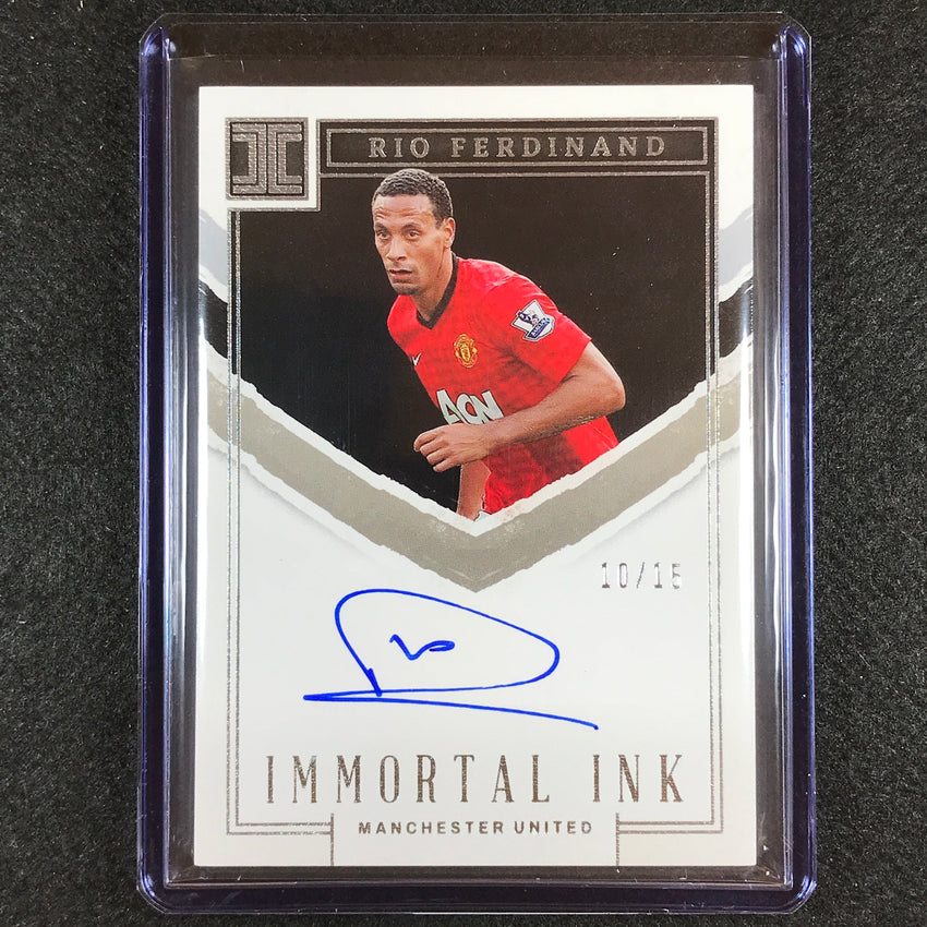 2022-23 Impeccable Epl Rio Ferdinand Immortal Ink Auto Silver 10