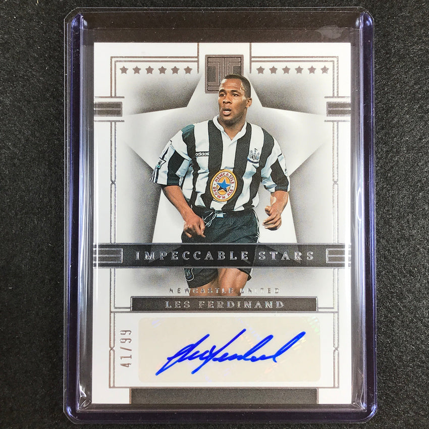 2022-23 Impeccable Epl Les Ferdinand Impeccable Stars Auto Silver 41/99