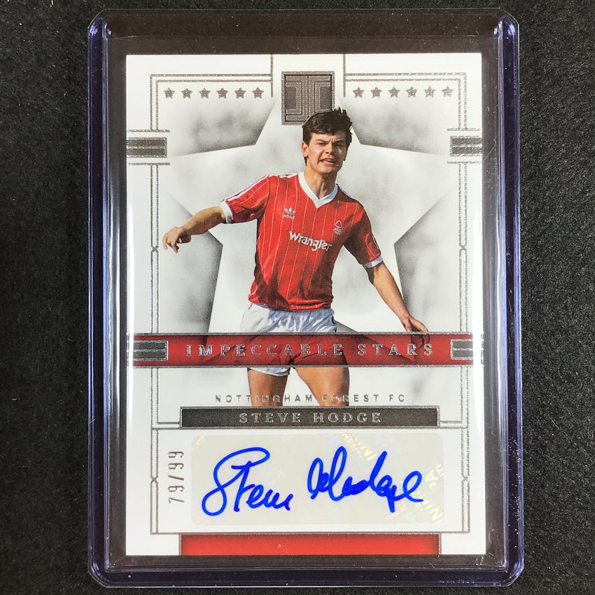 2022-23 Impeccable Epl Steve Hodge Impeccable Stars Auto Silver 79/99