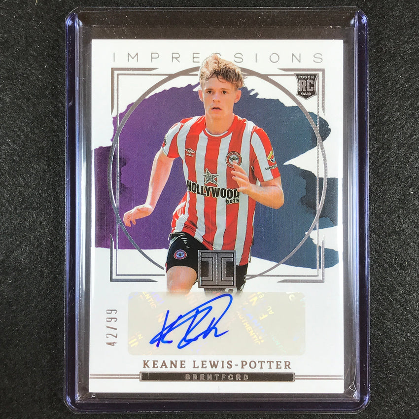 2022-23 Impeccable Epl Keane Lewis-potter Impressions Rookie Auto Silver 42/99