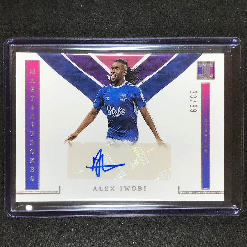 2022-23 Impeccable Epl Alex Iwobi Masterstrokes Auto Silver 33/99