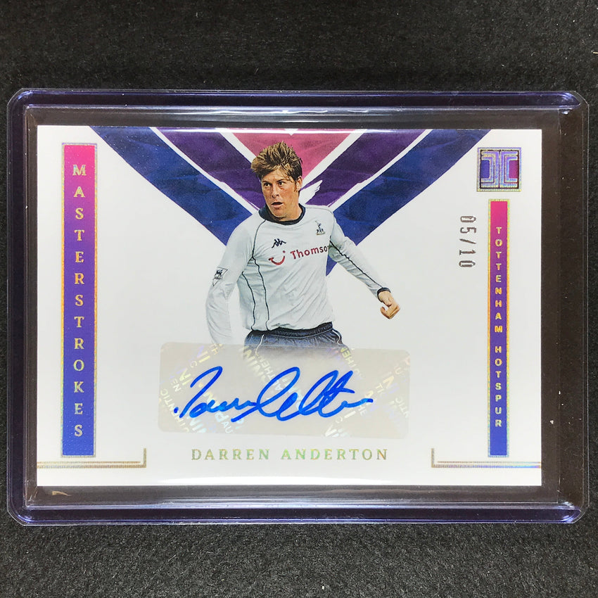 2022-23 Impeccable Epl Darren Anderton Masterstrokes Auto Holo Gold 5/10