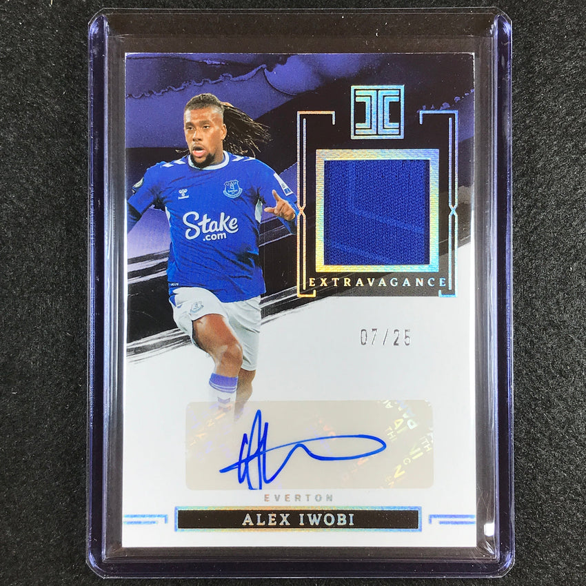 2022-23 Impeccable Epl Alex Iwobi Extravagance Memorabilia Auto Holo Silver 7/25