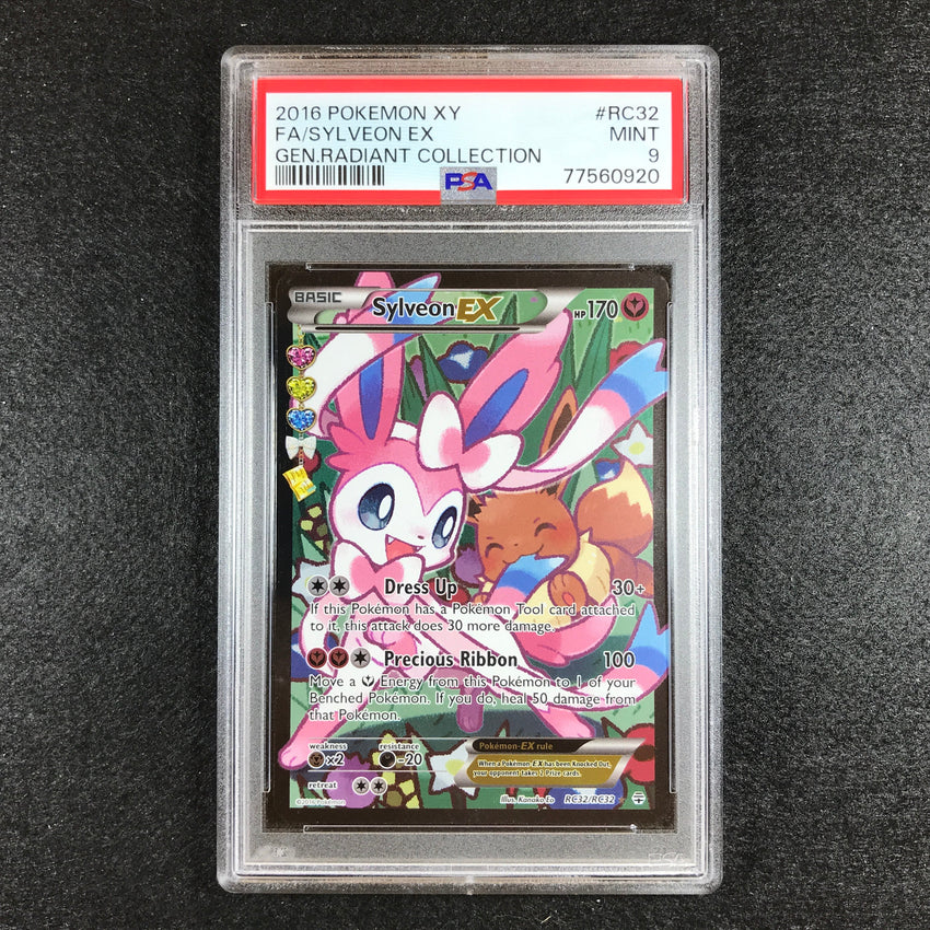 PSA 9 Sylveon EX - RC32/RC32 - Full Art XY Generations Radiant Collect –  Cherry Collectables