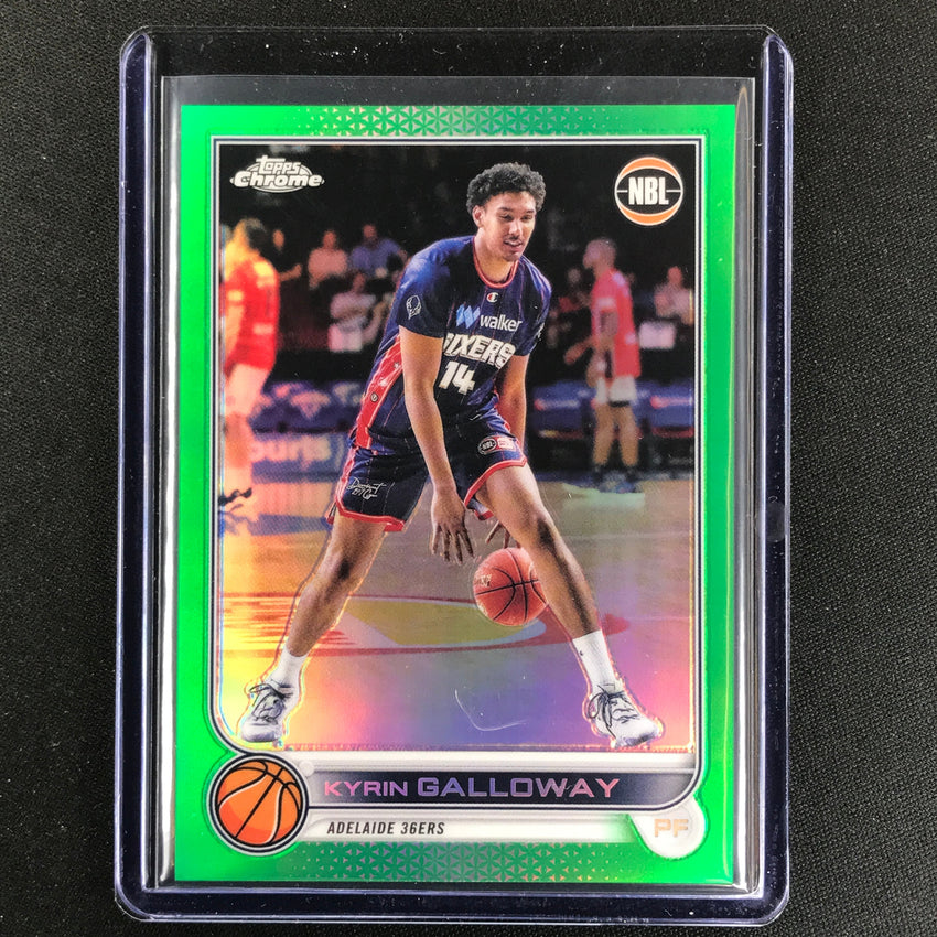 2022-23 Topps Chrome NBL KYRIN GALLOWAY Green /99 #5