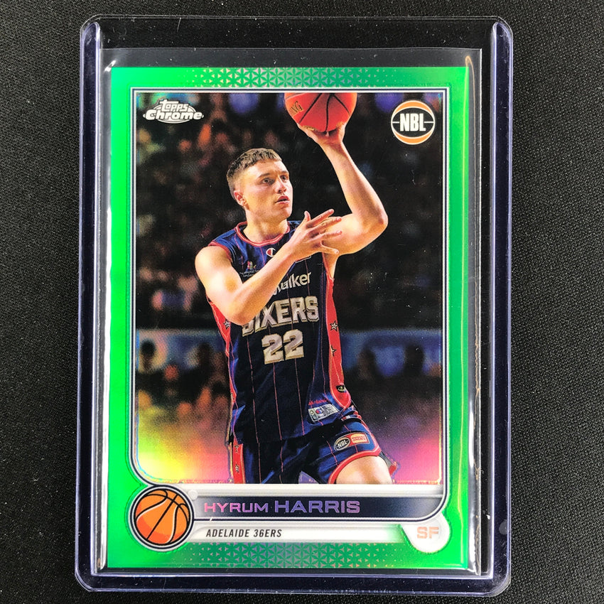 2022-23 Topps Chrome NBL HYRUM HARRIS Green /99 #6