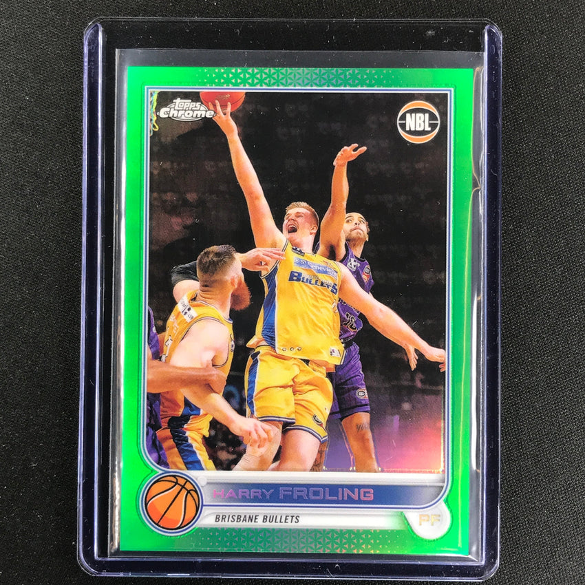 2022-23 Topps Chrome Nbl Harry Froling Green /99 No 13