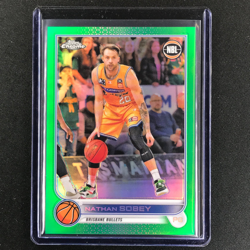 2022-23 Topps Chrome Nbl Nathan Sobey Green /99 No 19