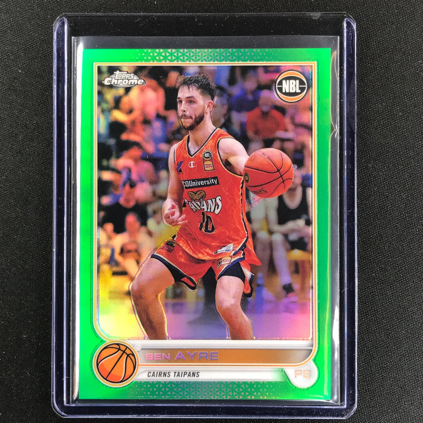 2022-23 Topps Chrome Nbl Ben Ayre Green /99 No 22