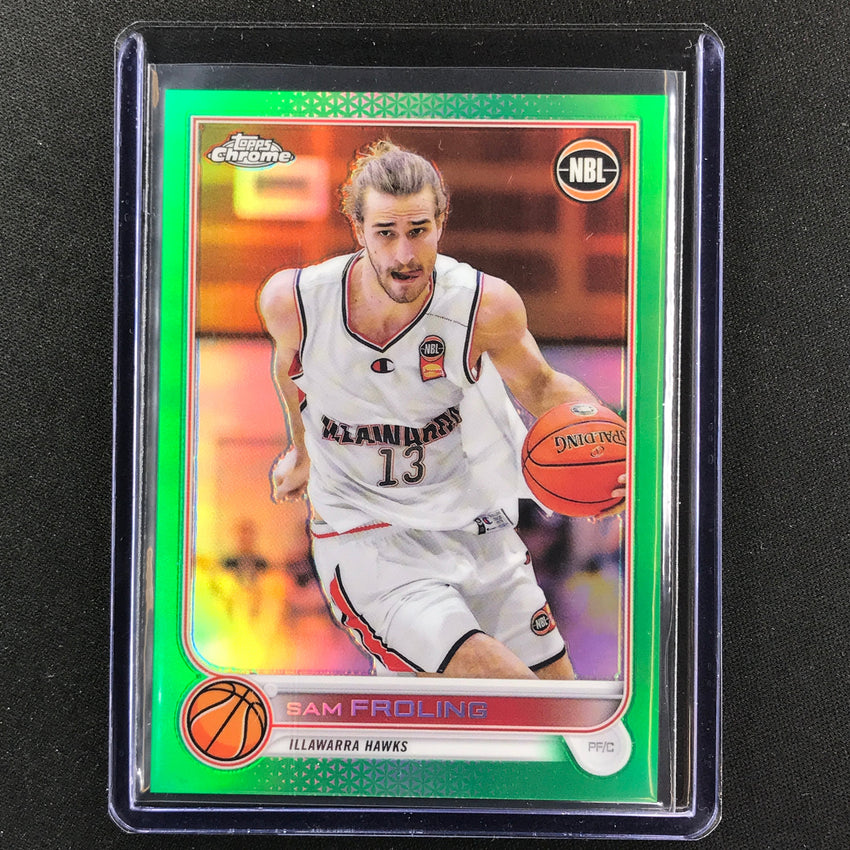 2022-23 Topps Chrome Nbl Sam Froling Green /99 No 32